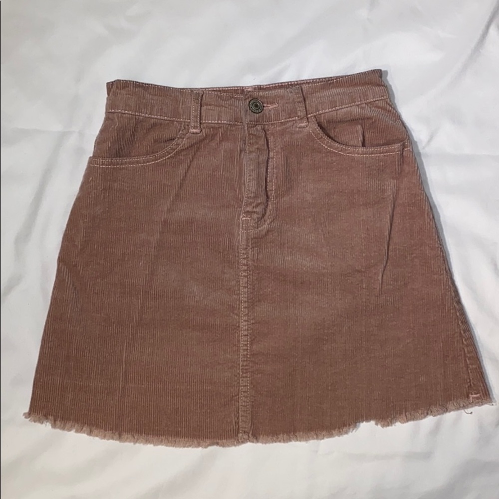 Pacsun Pink Corduroy Skirt